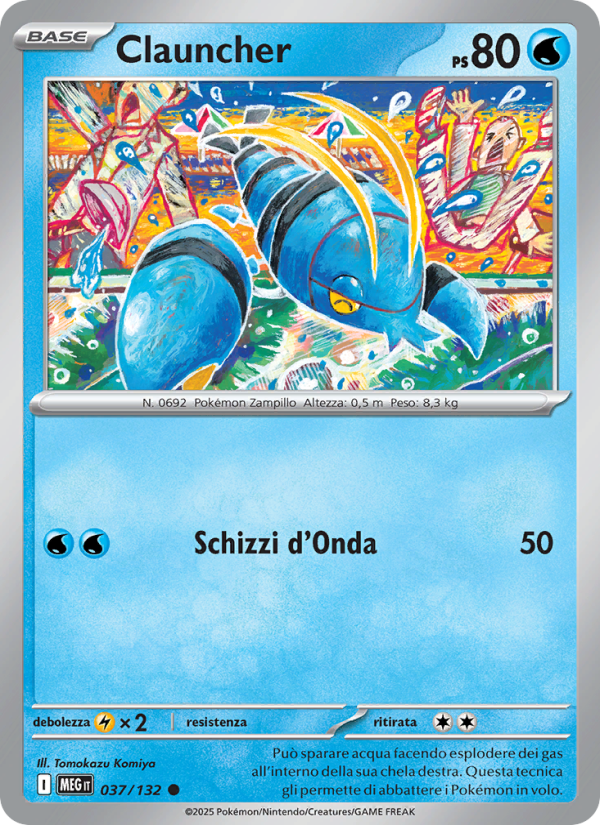Clauncher 037/188 — Megaevoluzione (Italian Pokémon TCG card)