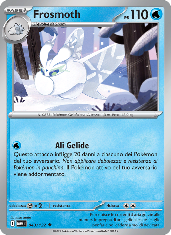 Frosmoth 043/188 — Megaevoluzione (Italian Pokémon TCG card)