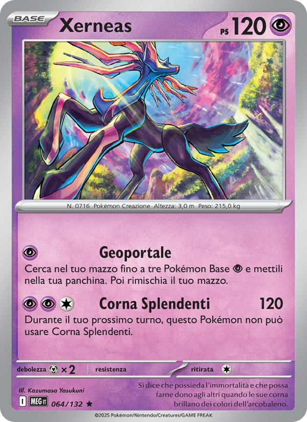 Xerneas 064/188 — Megaevoluzione (Italian Pokémon TCG card)
