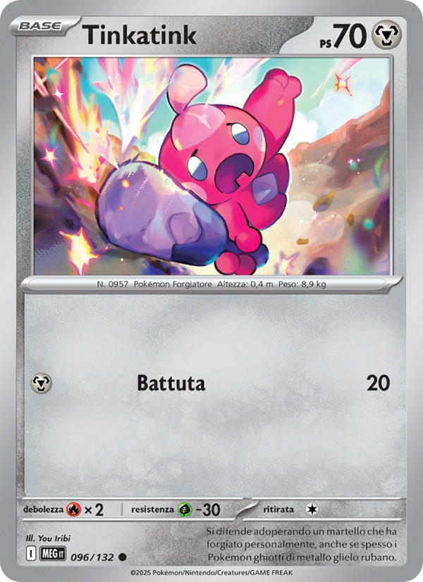 Tinkatink 096/188 — Megaevoluzione (Italian Pokémon TCG card)