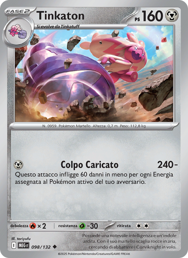 Tinkaton 098/188 — Megaevoluzione (Italian Pokémon TCG card)