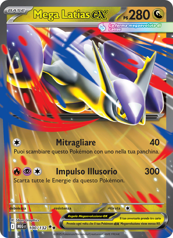 Mega Latias-ex 100/188 — Megaevoluzione (Italian Pokémon TCG card)