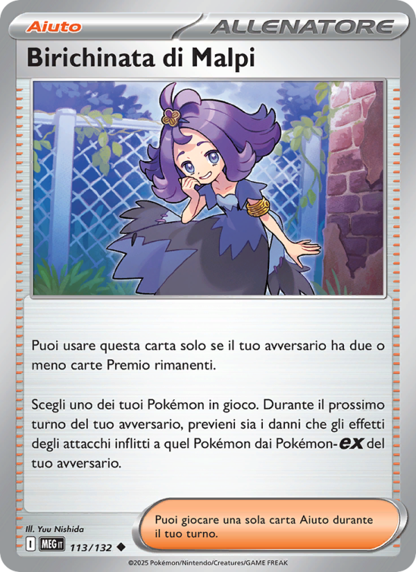 Birichinata di Malpi 113/188 — Megaevoluzione (Italian Pokémon TCG card)