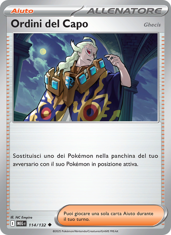 Ordini del Capo 114/188 — Megaevoluzione (Italian Pokémon TCG card)