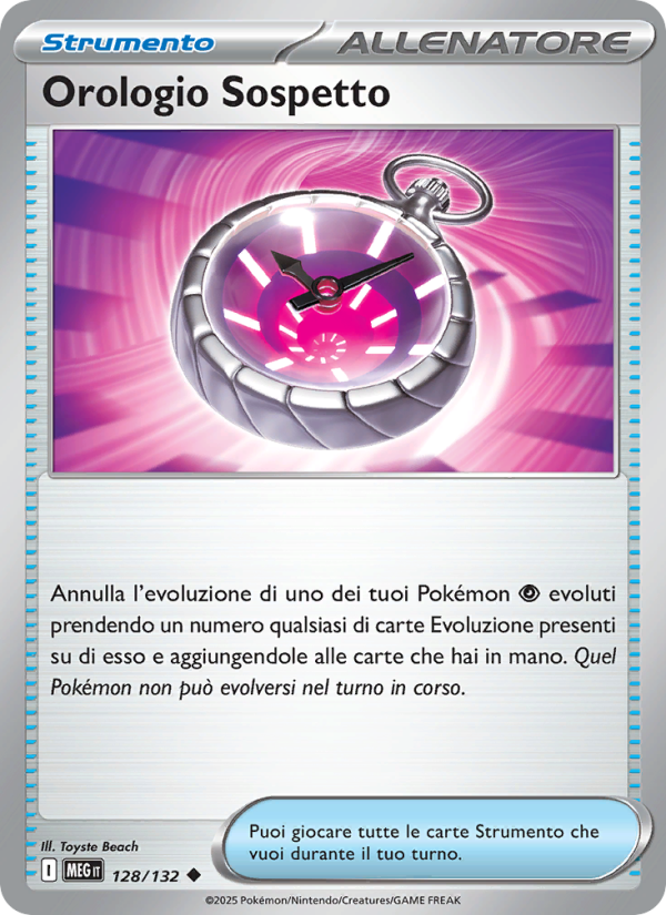 Orologio Sospetto 128/188 — Megaevoluzione (Italian Pokémon TCG card)