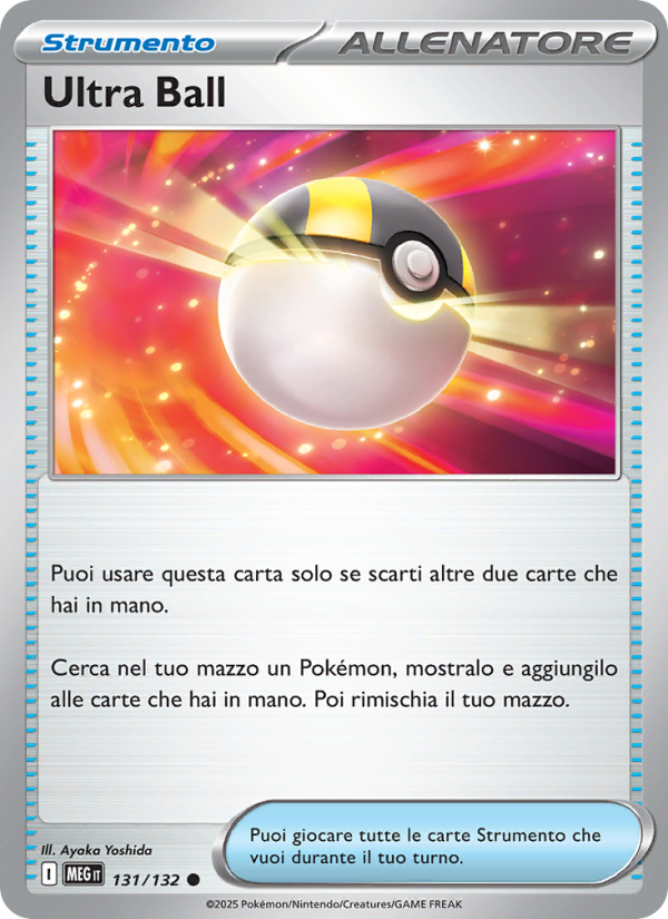 Ultra Ball 131/188 — Megaevoluzione (Italian Pokémon TCG card)