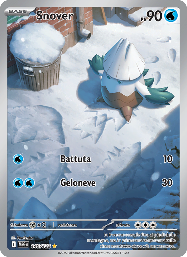 Snover 140/188 — Megaevoluzione (Italian Pokémon TCG card)