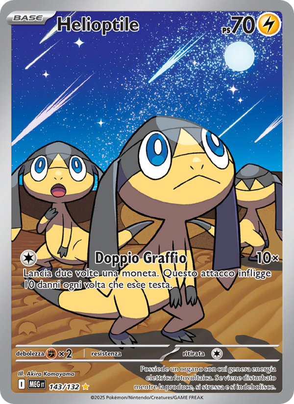 Helioptile 143/188 — Megaevoluzione (Italian Pokémon TCG card)