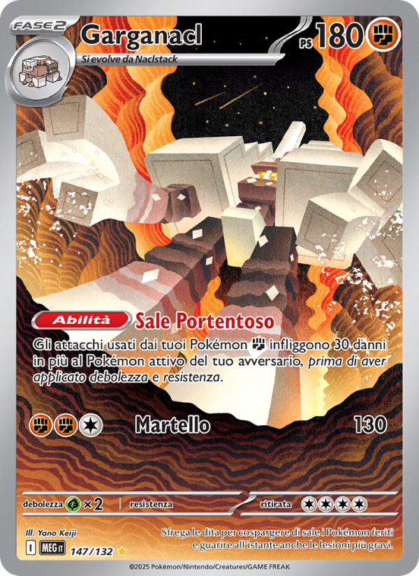 Garganacl 147/188 — Megaevoluzione (Italian Pokémon TCG card)