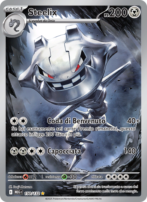 Steelix 150/188 — Megaevoluzione (Italian Pokémon TCG card)