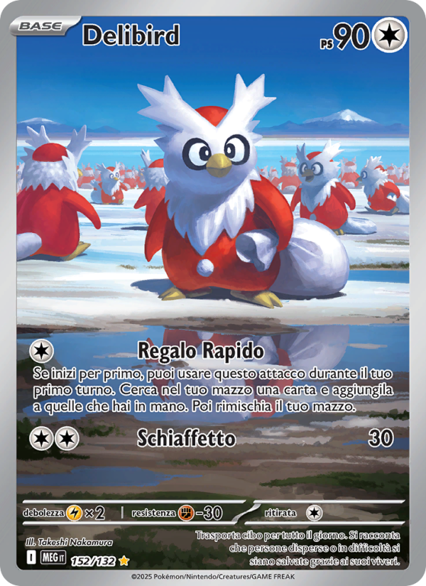 Delibird 152/188 — Megaevoluzione (Italian Pokémon TCG card)
