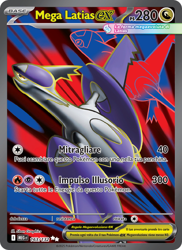 Mega Latias-ex 163/188 — Megaevoluzione (Italian Pokémon TCG card)