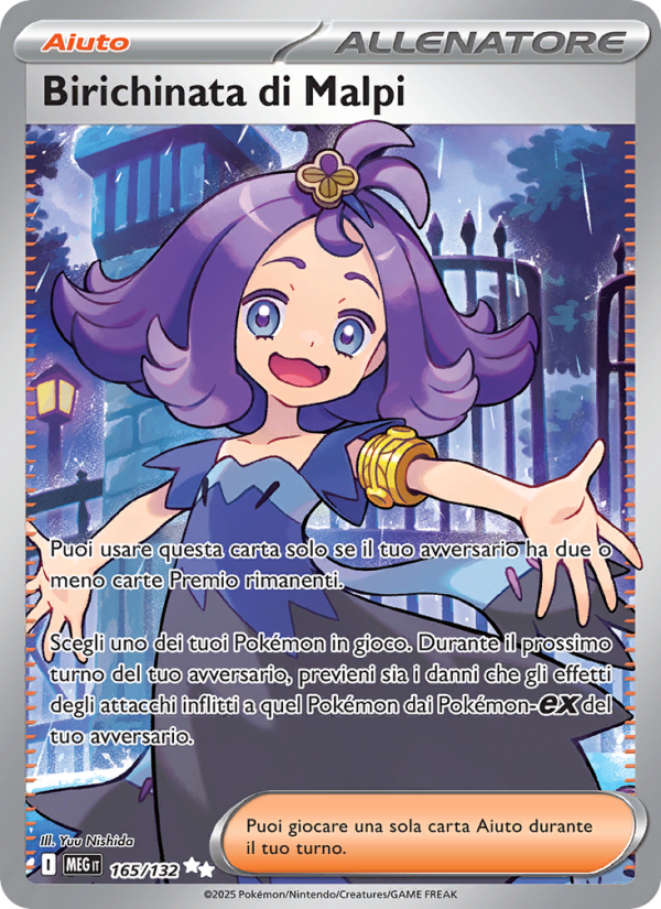 Birichinata di Malpi 165/188 — Megaevoluzione (Italian Pokémon TCG card)
