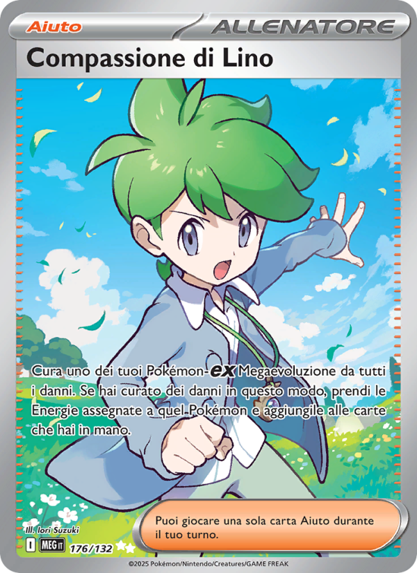 Compassione di Lino 176/188 — Megaevoluzione (Italian Pokémon TCG card)