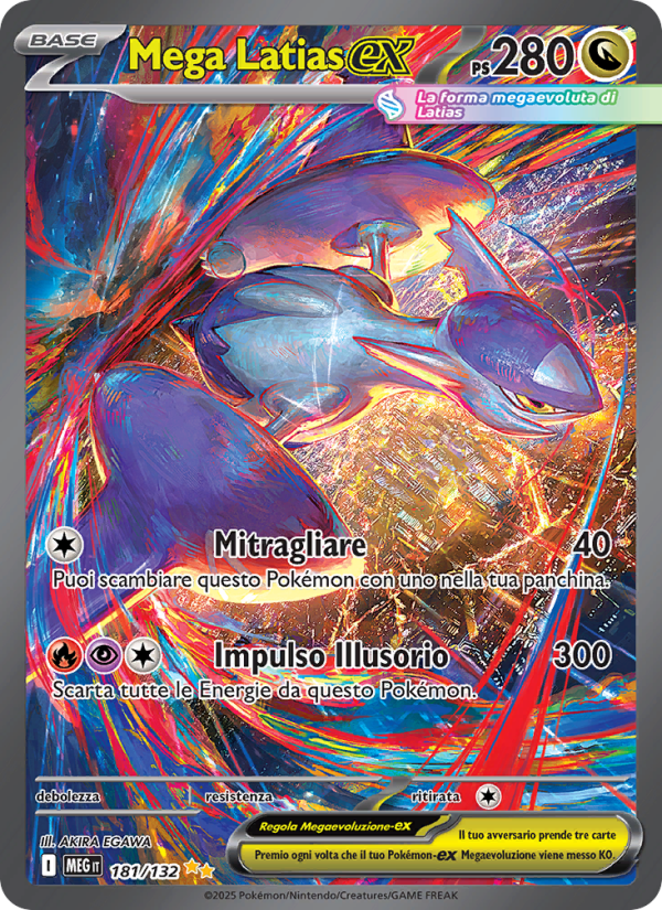 Mega Latias-ex 181/188 — Megaevoluzione (Italian Pokémon TCG card)