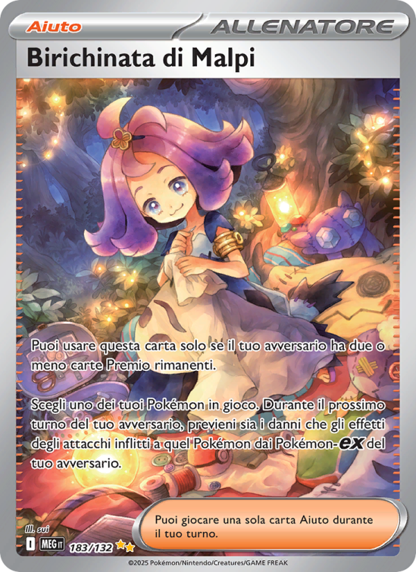 Birichinata di Malpi 183/188 — Megaevoluzione (Italian Pokémon TCG card)