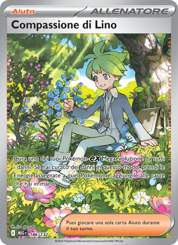 Compassione di Lino 186/188 — Megaevoluzione (Italian Pokémon TCG card)
