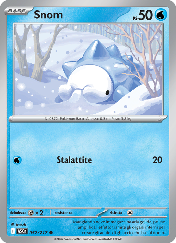 Snom 052/217 — Ascesa Eroica (Italian Pokémon TCG card)