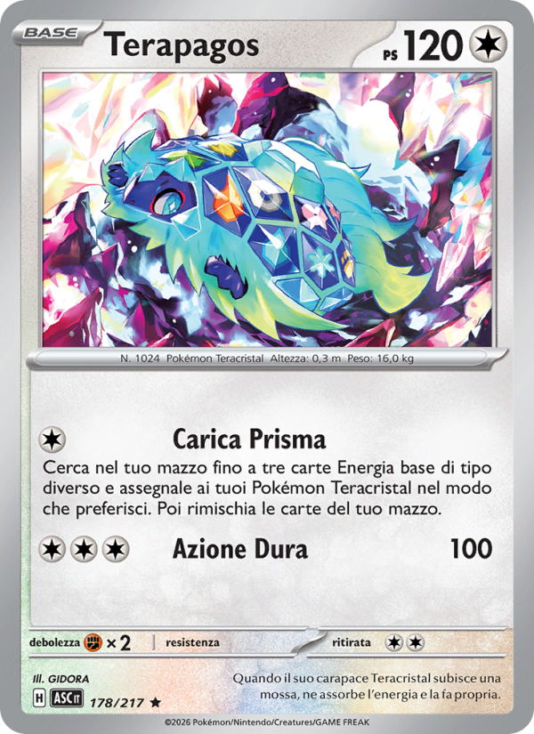 Terapagos 178/217 — Ascesa Eroica (Italian Pokémon TCG card)