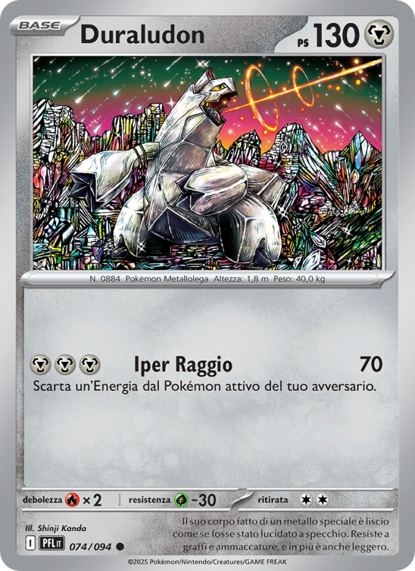 Duraludon 074/130 — Fiamme Spettrali (Italian Pokémon TCG card)