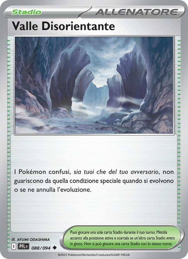 Valle Disorientante 088/130 — Phantasmal Flames (Italian Pokémon TCG card)