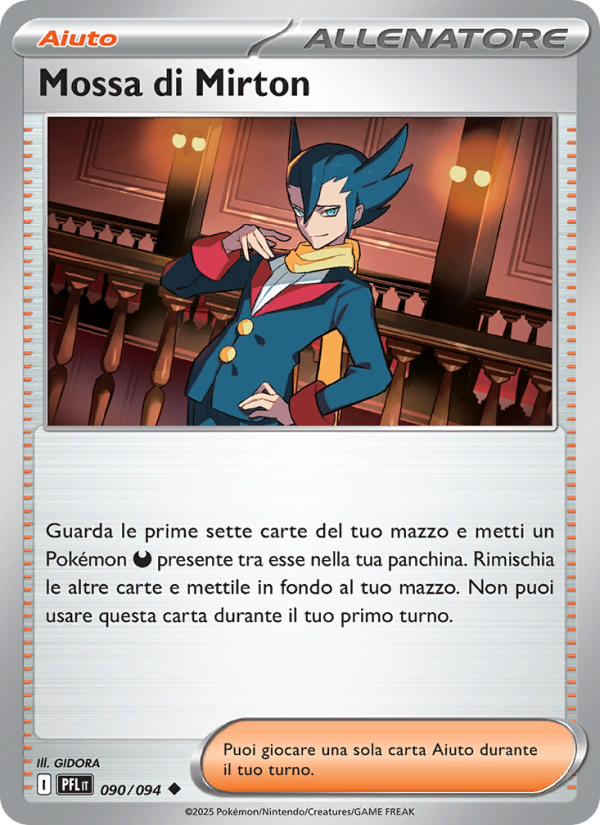 Mossa di Mirton 090/130 — Fiamme Spettrali (Italian Pokémon TCG card)