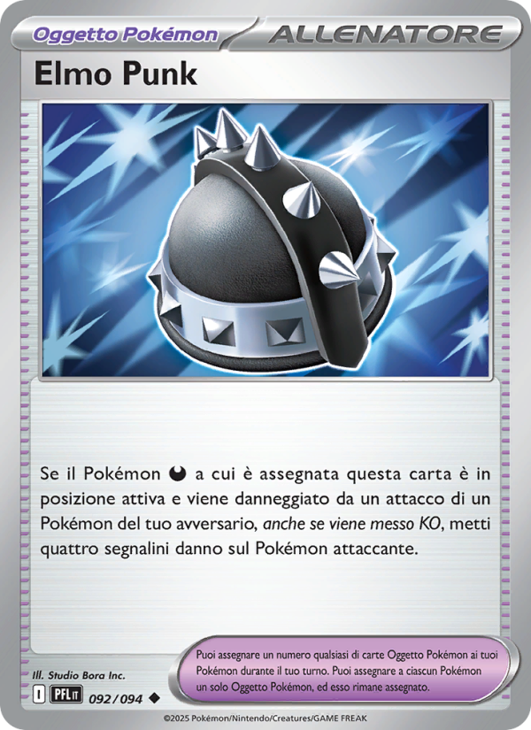 Elmo Punk 092/130 — Fiamme Spettrali (Italian Pokémon TCG card)