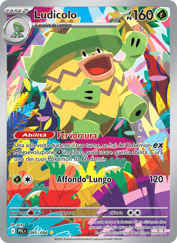 Ludicolo 095/130 — Fiamme Spettrali (Italian Pokémon TCG card)