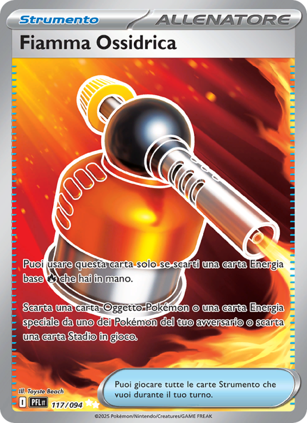 Fiamma Ossidrica 117/130 — Fiamme Spettrali (Italian Pokémon TCG card)