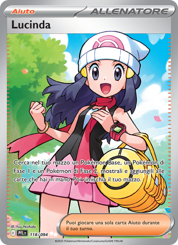 Lucinda 118/130 — Fiamme Spettrali (Italian Pokémon TCG card)