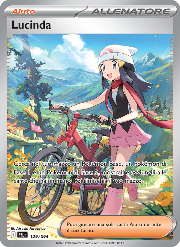 Lucinda 129/130 — Fiamme Spettrali (Italian Pokémon TCG card)