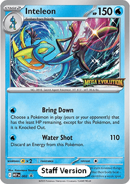 Inteleon 002/10 — MEP Black Star Promos (Italian Pokémon TCG card)