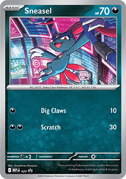 Sneasel 020/10 — MEP Black Star Promos (Italian Pokémon TCG card)