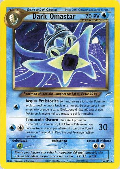 Dark Omastar 019 — Neo Destiny (Italian Pokémon TCG card)