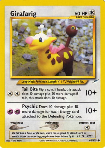 Girafarig 066 — Neo Destiny (Italian Pokémon TCG card)