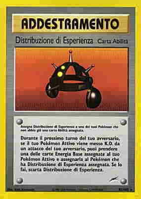Distribuzione di Esperienza 093 — Neo Destiny (Italian Pokémon TCG card)