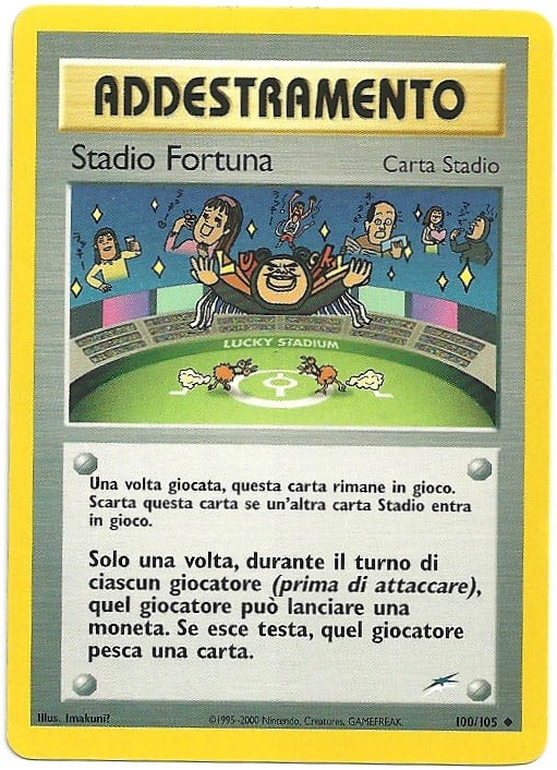 Stadio Fortuna 100 — Neo Destiny (Italian Pokémon TCG card)