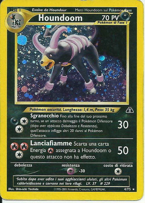Houndoom 004 — Neo Discovery (Italian Pokémon TCG card)