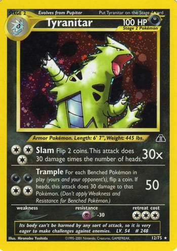 Tyranitar 031 — Neo Discovery (Italian Pokémon TCG card)