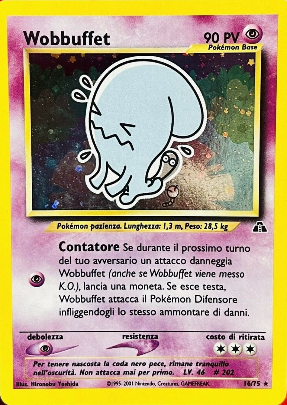 Wobbuffet 035 — Neo Discovery (Italian Pokémon TCG card)