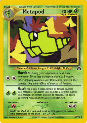 Metapod 042 — Neo Discovery (Italian Pokémon TCG card)