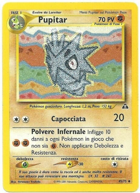 Pupitar 045 — Neo Discovery (Italian Pokémon TCG card)