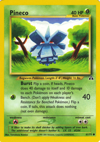 Pineco 061 — Neo Discovery (Italian Pokémon TCG card)