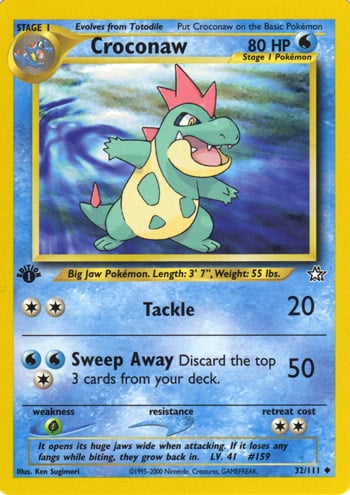 Croconaw 032 — Neo Genesis (Italian Pokémon TCG card)