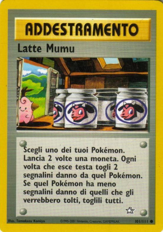 Latte Mumu 101 — Neo Genesis (Italian Pokémon TCG card)