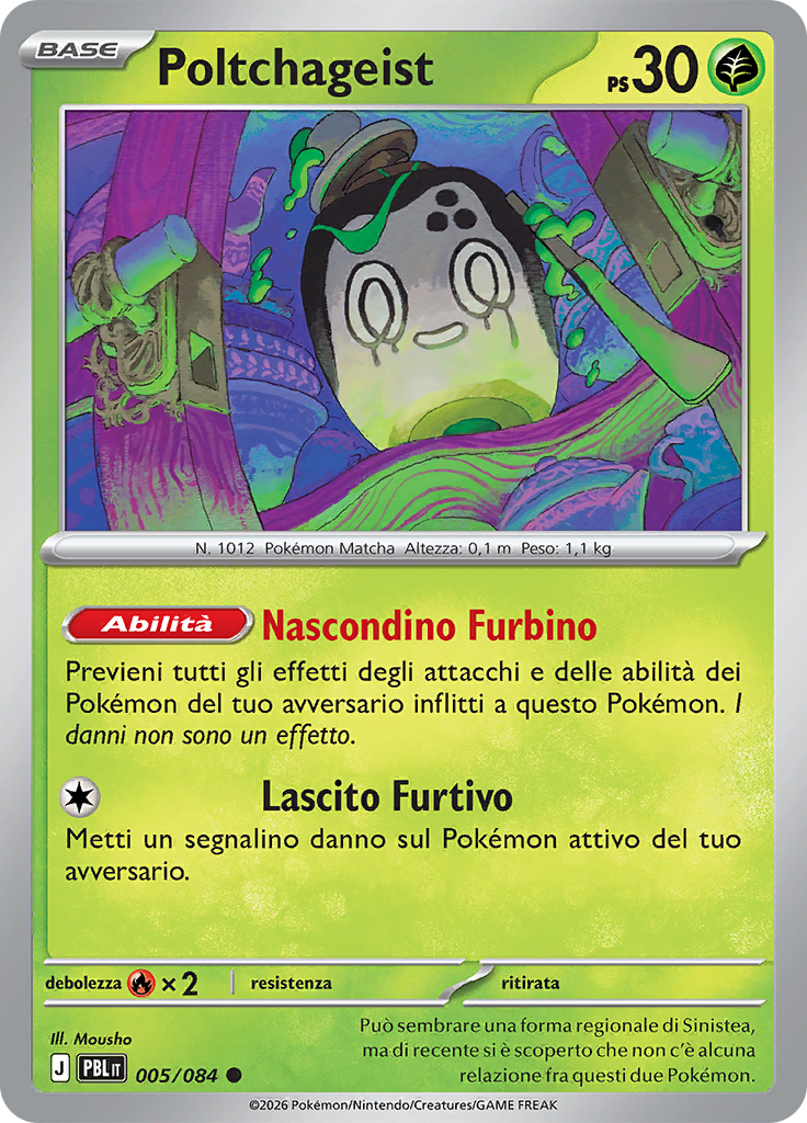 Poltchageist 005 — Buio Pesto (Italian Pokémon TCG card)