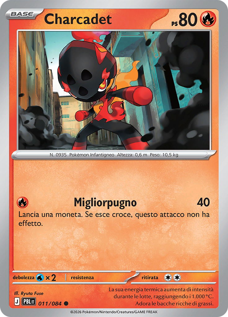 Charcadet 011 — Buio Pesto (Italian Pokémon TCG card)
