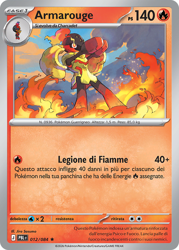 Armarouge 012 — Buio Pesto (Italian Pokémon TCG card)