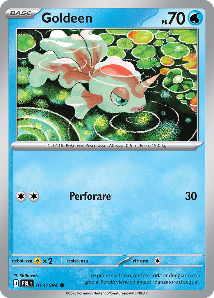 Goldeen 013 — Buio Pesto (Italian Pokémon TCG card)