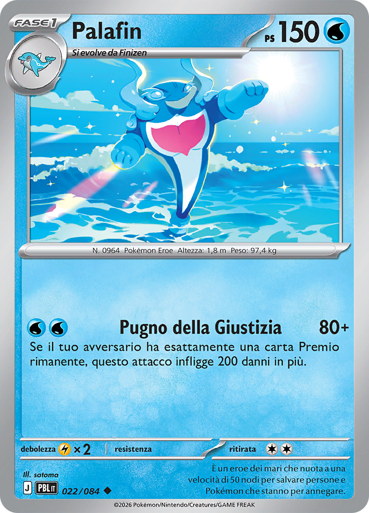 Palafin 022 — Buio Pesto (Italian Pokémon TCG card)